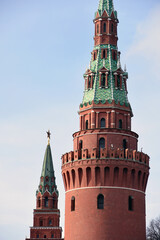 Moscow Kremlin architecture, popular landmark.