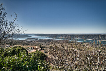Sainte-Croix lake (Gorges du Verdon) in the Provence-Alpes-C&ocirc;te d'Azur region, France