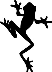 silhouette of a frog