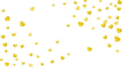 Valentine Day Glitter. Beautiful Sparkle For Mother. Romance Frame. Golden Art Splatter. Grunge Border For Mom. Gold Special Concept. Yellow Valentine Day Glitter.