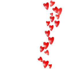 San Valentin Sale Template. Romantic Poster For Anniversary. Fashion Frame. Red Happy Illustration. Handdrawn Decoration For Girl. Rose Wedding Voucher. Pink San Valentin Sale Template.