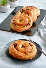 Chocolate chip brioche