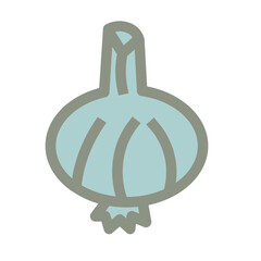 Garlic Flat Icon