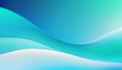 Fototapeta premium Abstract 3D Wave Background - Blue Green - Smooth Line Neon Curved Motion Colorful 3d render. Gradient design element for backgrounds, banners, wallpapers, posters - AI Illustration