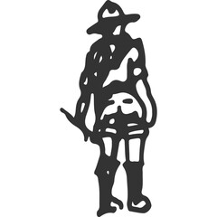 Boy Scout Troop Vintage Illustration Vector