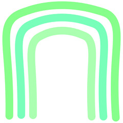 Obraz premium Aesthetic Rainbow