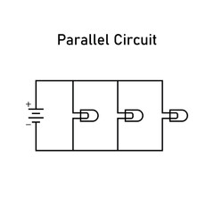 Basic electrical circuit. Basic diagram of a circuit.