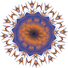 Beautiful round pattern. Vector file for designs.