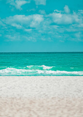 beach and blue sky miami Florida  
