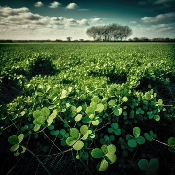 163 4 Leaf Clover Field Stock Photos, High-Res Pictures, and