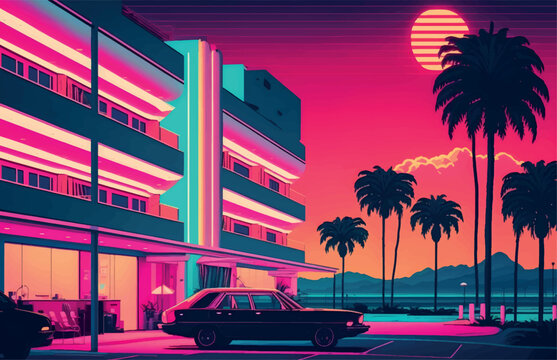 Vaporwave Railing