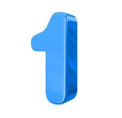 1 Blue Number