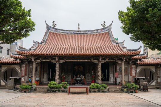 Deer port town of longshan temple in Taiwan