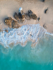 paradise tropical beach drone view