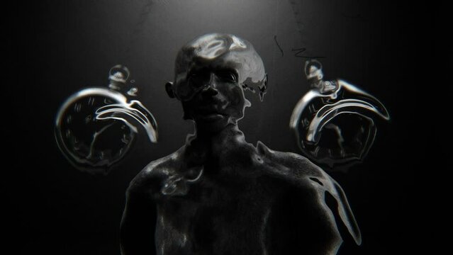 Time Deformer Horror Loop 3D Video Animation