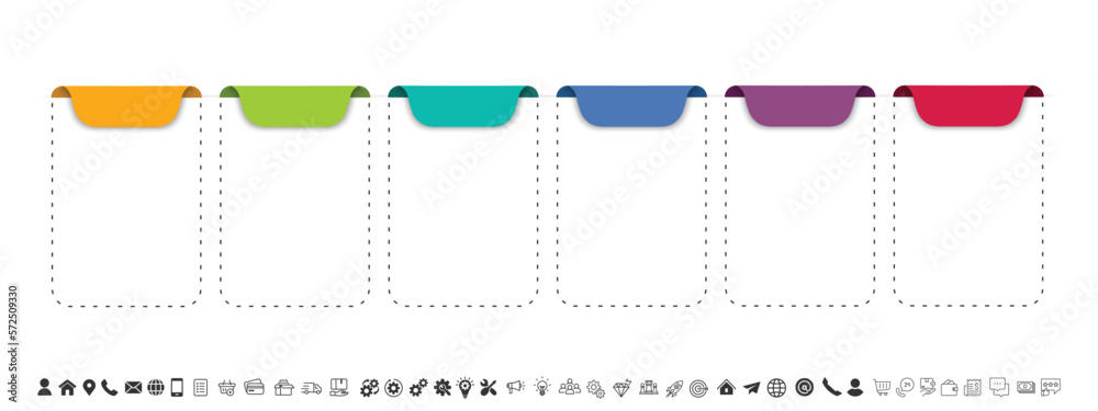 Poster Steps business data visualization timeline process infographic template design with icons	
