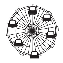 Abstract ferris wheel