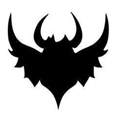 vector illustration of evil monster shape