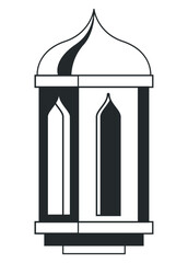 lamp monochrome arabic style