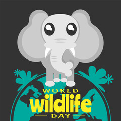 World Wildlife Day greeting card