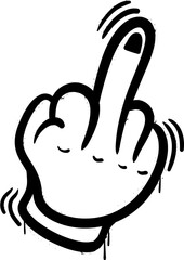 Hand sign spray paint © TWINS DESIGN STUDIO