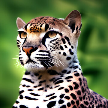 Portrait of a Cheetah - Closeup
