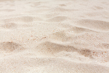 White sand texture close up background, wavy sandy pattern, natural dry sand grains backdrop, clean...