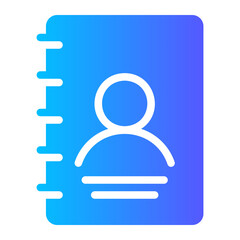 Address Book gradient icon