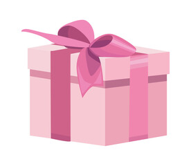 pink gift box present