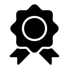 medal glyph icon