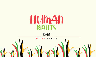 Fototapeta na wymiar South Africa Human Rights Day. March 21. for greeting card, poster, banner, template