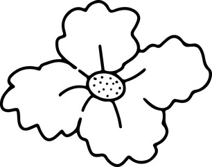 Doodles floral hand drawing