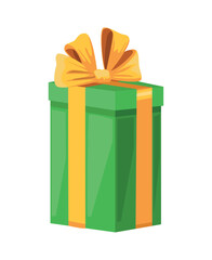 green gift box present