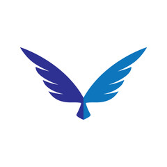 Obraz na płótnie Canvas Wing logo images
