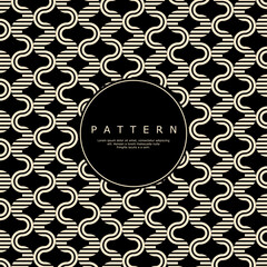 Elegant curve stripe line circle wave abstract pattern design