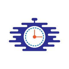Stopwatch logo images illustration