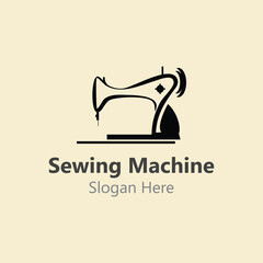 Sewing Machine Logo design concept, Tailor Sewing vector, Fashion Simple Design Template