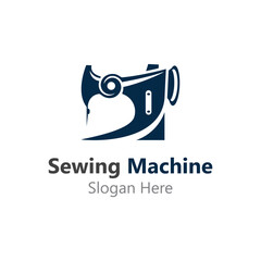 Sewing Machine Logo design concept, Tailor Sewing vector, Fashion Simple Design Template