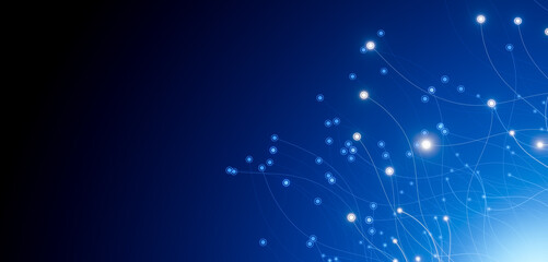 line glow data network connect background