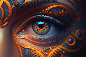 AI-Generated Eqyptian Gods Eye Artwork