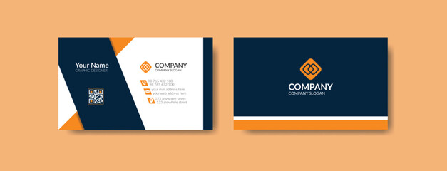 Fototapeta premium modern simple clean business card template