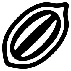 pecans solid icon