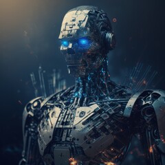 AI utilizing its analysis of human behavior to assess the strengths and weaknesses of its enemies; existential threat of humanity, AI generation.