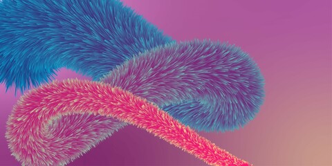 Fur Background Fluffy and soft surface pattern

