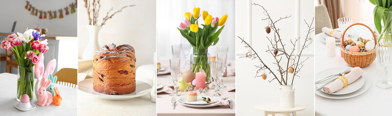 Festive collage for Easter celebration