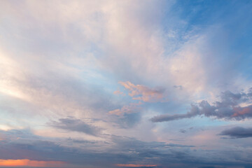 Fototapeta na wymiar Sunrise in a blue sky for background and layer 