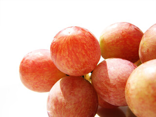 Closeup of rose grape fruits