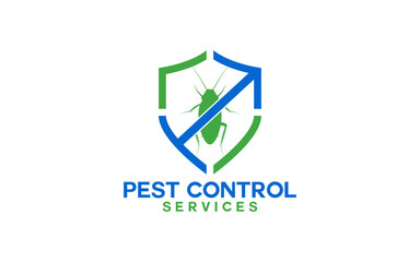Home pest control logo concept template