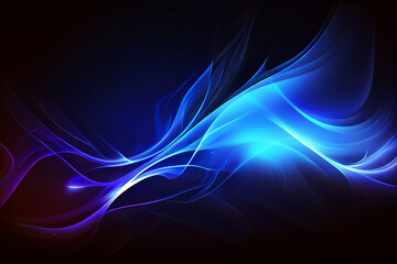 Blue abstract wallpaper with different shades of blue and vivid colors in plasma waves