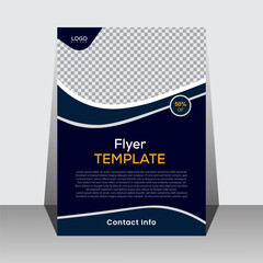 Corporate business A4 flyer template Geometric shape used for poster layout, vector design set advertise marketing, promotion, advertise, cover page. IT Company, Graphic design layout creative